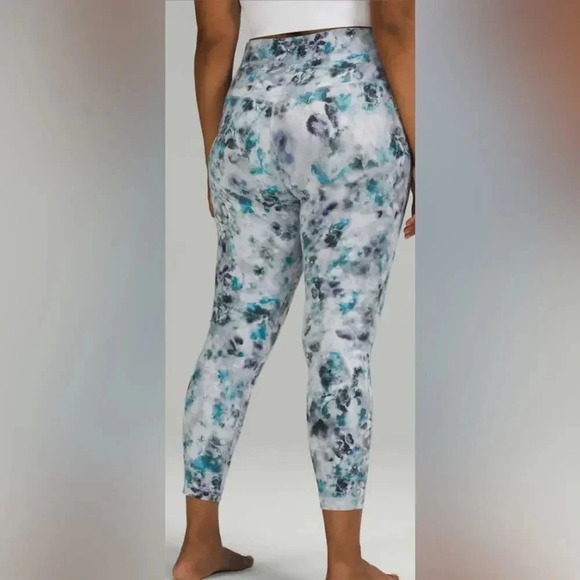 Lululemon Align Leggings Kaleidofloral Multi Size 10 - Picture 2 of 5